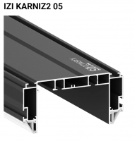 IZI KARNIZ2 051 (ПФ 8888) Карниз (ЧЕРНЫЙ) (3,2м)