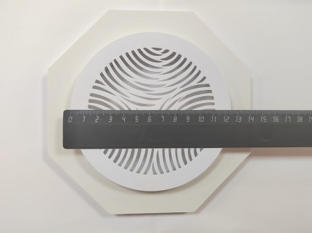 Вентиляционная решетка белая круг 125 мм Магнитная