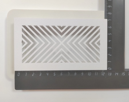 Вентиляционная решетка белая прямоугольная 70х125 мм Магнитная