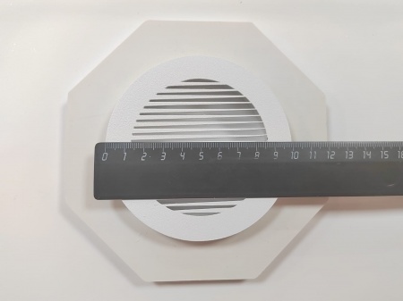 Вентиляционная решетка белая круг 100 мм Магнитная